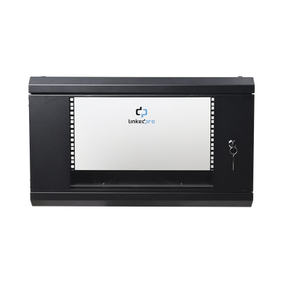 Gabinete LINKEDPRO SR-1906-LH3G | 6U | 450mm | Pared Con puerta - imagen 1