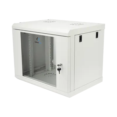 Gabinete LINKEDPRO SR1909LH3GW | 9U | 450mm | Pared Con puerta - imagen 1