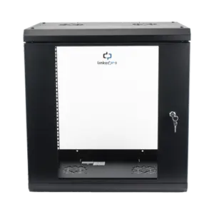 Gabinete LINKEDPRO SR1912LH3G | 12U | 450mm | Pared con puerta