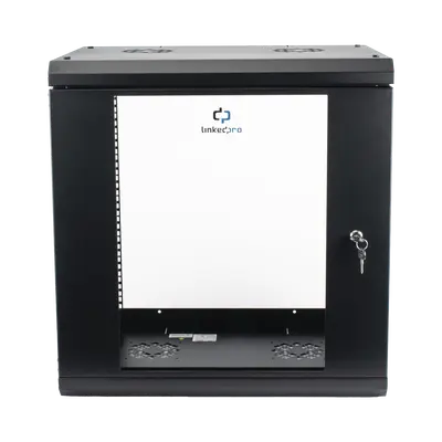 Gabinete LINKEDPRO SR1912LH3G | 12U | 450mm | Pared con puerta - imagen 1