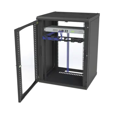 Gabinete 16U | 600mm | Pared | Con puerta - imagen 5