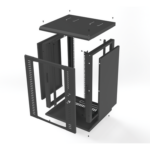 Gabinete 16U | 600mm | Pared | Con puerta miniatura 7