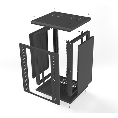 Gabinete 16U | 600mm | Pared | Con puerta - imagen 7