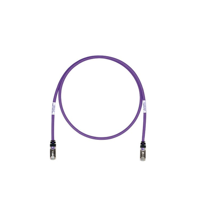 Patch Cord Cat6A, Blindado S/FTP, CM/LS0H, 3.05 Metros (10 Pies), Color Violeta - imagen 1