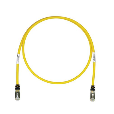 Patch Cord Cat6A, Blindado S/FTP, CM/LS0H, 3.05 Metros (10 Pies), Color Amarillo - imagen 1