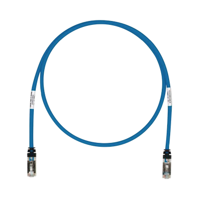 Patch Cord Cat6A, Blindado S/FTP, CM/LS0H, 1.52 Metros (5 Pies), Color Azul - imagen 1