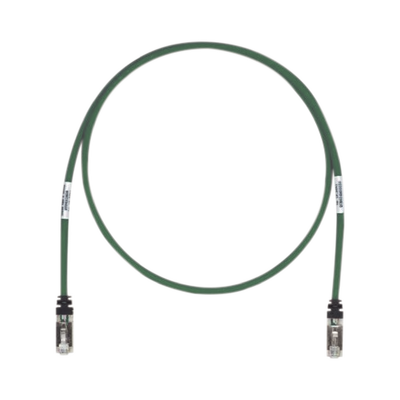 Patch Cord Cat6A, Blindado S/FTP, CM/LS0H, 2.13 Metros (7 Pies), Color Verde - imagen 1