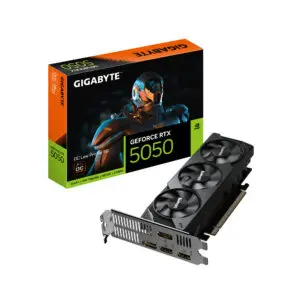WindForce OC | GeForce RTX 5050 | 8GB GDDR6 — Tarjeta de Video Gigabyte: PCIe 5.0 x16 | HDMI + 3x DisplayPort