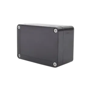 Gabinete Plástico Negro | Exterior IP65 | 100x68x50mm | Cierre Tornillos