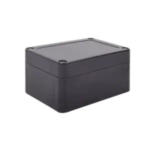 Gabinete Plástico Negro | Exterior IP65 | 100x68x50mm | Cierre Tornillos