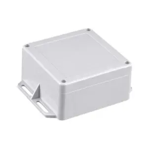 Gabinete Plástico Gris | Exterior IP65 | 120x120x60mm | Cierre Tornillos