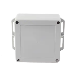 Gabinete Plástico Gris | Exterior IP65 | 120x120x60mm | Cierre Tornillos