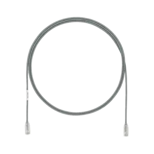 Cable de Parcheo TX6, UTP Cat6, Diámetro Reducido (28AWG), Color Gris, 1.5 Metros (4.92 Pies)
