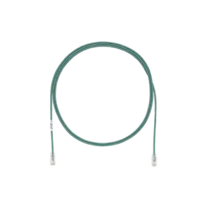 Cable de Parcheo TX6, UTP Cat6, Diámetro Reducido (28AWG), Color Verde, 3.05 Metros (10 Pies)