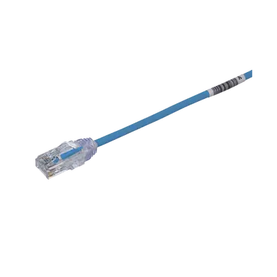 Cable de Parcheo TX6, UTP Cat6, Diámetro Reducido (28AWG), Color Azul, 10 Metros (32.81 Pies) - imagen 1