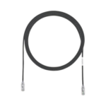 Cable de Parcheo TX6, UTP Cat6, Diámetro Reducido (28AWG), Color Negro, 0.3 Metros (1 Pie) miniatura 2
