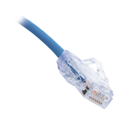 Cable de Parcheo TX6, UTP Cat6, Diámetro Reducido (28AWG), Color Azul, 0.3 Metros (1 Pie) - imagen 2