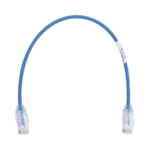 Cable de Parcheo TX6, UTP Cat6, Diámetro Reducido (28AWG), Color Azul, 0.3 Metros (1 Pie) miniatura 1