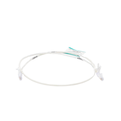 Cable de Parcheo TX6, UTP Cat6, Diámetro Reducido (28AWG), Color Blanco Mate, 0.91 Metros (3 Pies) - imagen 2