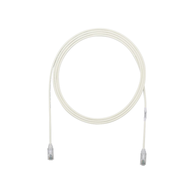 Cable de Parcheo TX6, UTP Cat6, Diámetro Reducido (28AWG), Color Blanco Mate, 0.91 Metros (3 Pies) - imagen 1