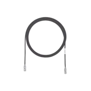 Cable de Parcheo TX6, UTP Cat6, Diámetro Reducido (28AWG), Color Negro, 0.91 Metros (3 Pies)