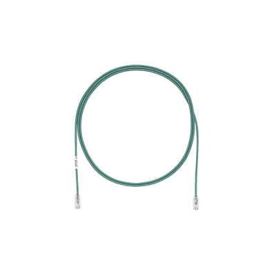 Cable de Parcheo TX6, UTP Cat6, Diámetro Reducido (28AWG), Color Verde, 0.91 Metros (3 Pies) - imagen 1