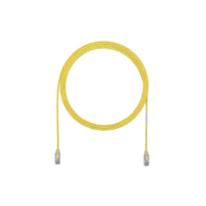 Cable de Parcheo TX6, UTP Cat6, Diámetro Reducido (28AWG), Color Amarillo, 0.91 Metros (3 Pies)