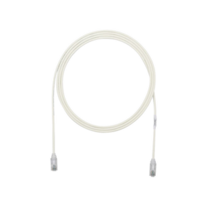 Cable de Parcheo TX6, UTP Cat6, Diámetro Reducido (28AWG), Color Blanco Mate, 1.52 Metros (5 Pies)