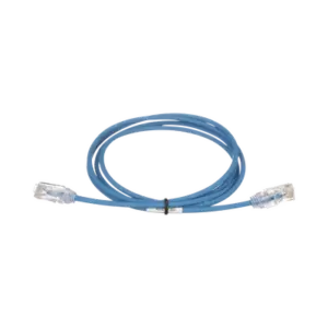 Cable de Parcheo TX6, UTP Cat6, Diámetro Reducido (28AWG), Color Azul, 1.52 Metros (5 Pies)