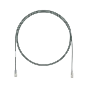 Cable de Parcheo TX6, UTP Cat6, Diámetro Reducido (28AWG), Color Gris, 1.52 Metros (5 Pies)