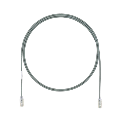 Cable de Parcheo TX6, UTP Cat6, Diámetro Reducido (28AWG), Color Gris, 1.52 Metros (5 Pies) - imagen 1
