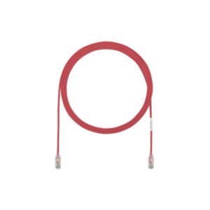 Cable de Parcheo TX6, UTP Cat6, Diámetro Reducido (28AWG), Color Rojo, 1.52 Metros (5 Pies)