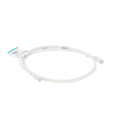 Cable de Parcheo TX6, UTP Cat6, Diámetro Reducido (28AWG), Color Blanco Mate, 2.13 Metros (7 Pies) - imagen 4