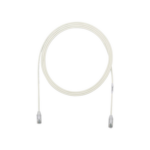 Cable de Parcheo TX6, UTP Cat6, Diámetro Reducido (28AWG), Color Blanco Mate, 2.13 Metros (7 Pies) miniatura 1