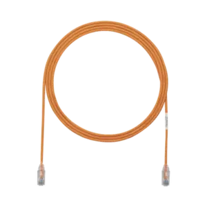 Cable de Parcheo TX6, UTP Cat6, Diámetro Reducido (28AWG), Color Naranja, 2.13 Metros (7 Pies)