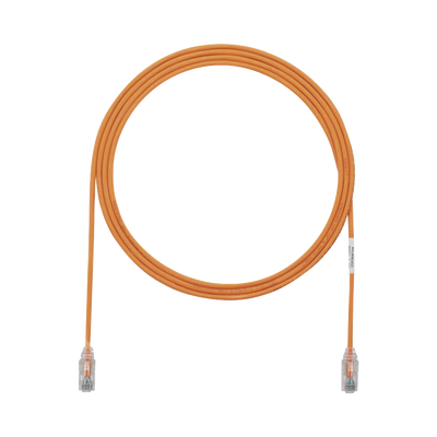 Cable de Parcheo TX6, UTP Cat6, Diámetro Reducido (28AWG), Color Naranja, 2.13 Metros (7 Pies) - imagen 1