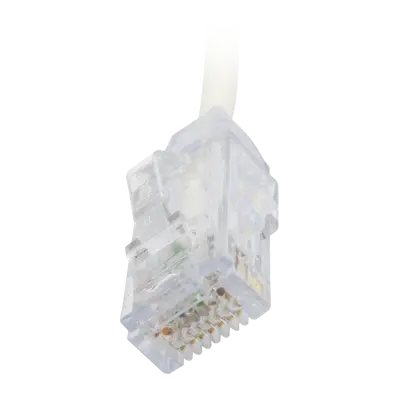 Cable de Parcheo TX6, UTP Cat6, Diámetro Reducido (28AWG), Color Blanco, 20.32 cm (8 Pulgadas) - imagen 4