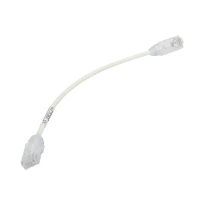 Cable de Parcheo TX6, UTP Cat6, Diámetro Reducido (28AWG), Color Blanco, 20.32 cm (8 Pulgadas) - imagen 2