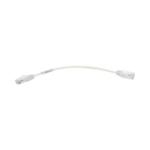 Cable de Parcheo TX6, UTP Cat6, Diámetro Reducido (28AWG), Color Blanco, 20.32 cm (8 Pulgadas) miniatura 1