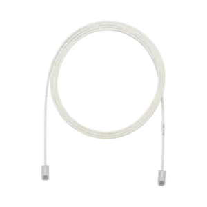 Cable de Parcheo UTP Cat6A, CM/LSZH, Diámetro Reducido (28AWG), Color Blanco Mate, 0.91 Metros (3 Pies)