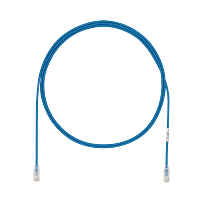 Cable de Parcheo UTP Cat6A, CM/LSZH, Diámetro Reducido (28AWG), Color Azul, 0.91 Metros (3 Pies) - imagen 1