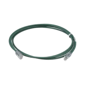 Cable de Parcheo UTP Cat6A, CM/LSZH, Diámetro Reducido (28AWG), Color Verde, 0.91 Metros (3 Pies)