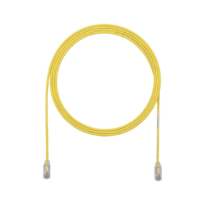 Cable de Parcheo UTP Cat6A, CM/LSZH, Diámetro Reducido (28AWG), Color Amarillo, 0.91 Metros (3 Pies)