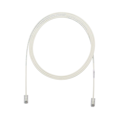 Cable de Parcheo UTP Cat6A, CM/LSZH, Diámetro Reducido (28AWG), Color Blanco Mate, 1.52 Metros (5 Pies) - imagen 1