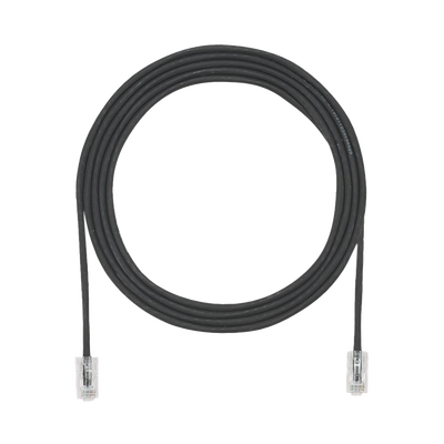 Cable de Parcheo UTP Cat6A, CM/LSZH, Diámetro Reducido (28AWG), Color Negro, 1.52 Metros (5 Pies) - imagen 1
