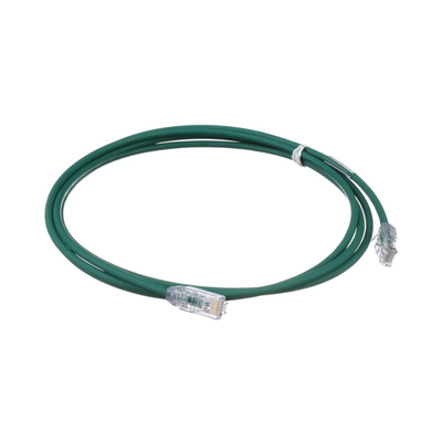 Cable de Parcheo UTP Cat6A, CM/LSZH, Diámetro Reducido (28AWG), Color Verde, 1.52 Metros (5 Pies) - imagen 2
