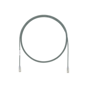 Cable de Parcheo UTP Cat6A, CM/LSZH, Diámetro Reducido (28AWG), Color Gris, 1.52 Metros (5 Pies)