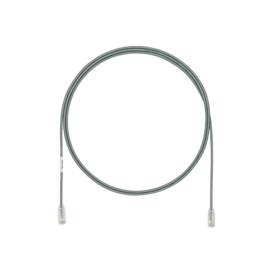 Cable de Parcheo UTP Cat6A, CM/LSZH, Diámetro Reducido (28AWG), Color Gris, 1.52 Metros (5 Pies) - imagen 1