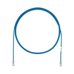 Cable de Parcheo UTP Cat6A, CM/LSZH, Diámetro Reducido (28AWG), Color Azul, 2.13 Metros (7 Pies)