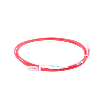 Cable de Parcheo UTP Cat6A, CM/LSZH, Diámetro Reducido (28AWG), Color Rojo, 2.13 Metros (7 Pies) - imagen 7